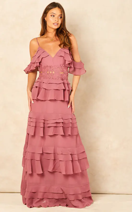 Plunge Front True Decadence Blue Dress TRUE DECADENCE Light Steel