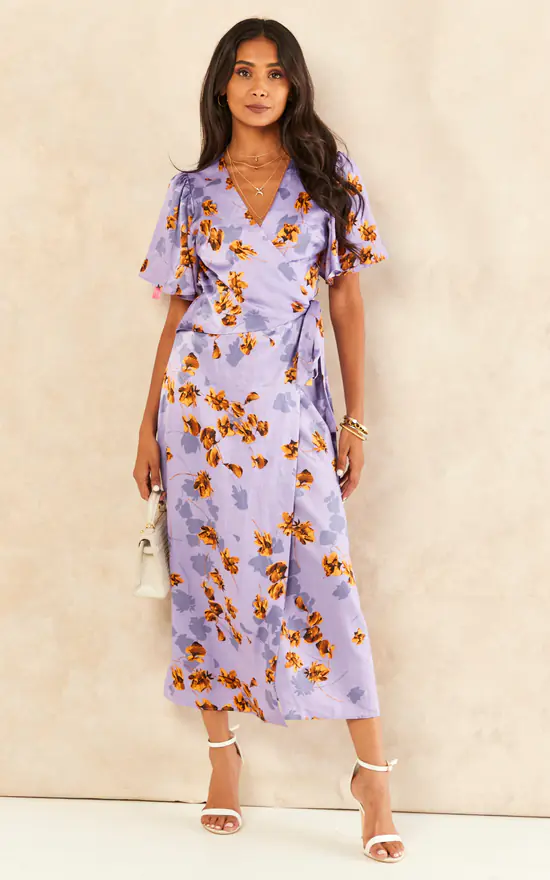 Wrap Dress Lavender Dress Midi Asos Edition Sequin Wrap Midi Dress