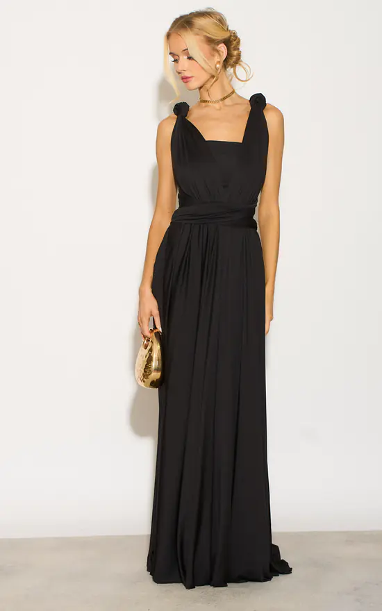 Black Multiway Bridesmaid Dress Lá Closet SilkFred