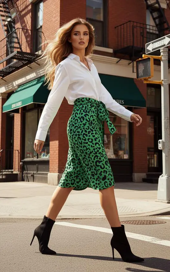 Wrap Skirt Lime Green Pencil Skirt Outfit Skirts High Waist Satin