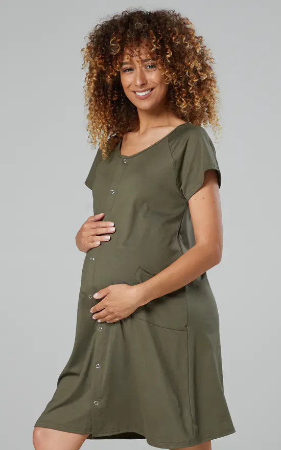 Maternity Labour Delivery Gown Pack In Black Khaki