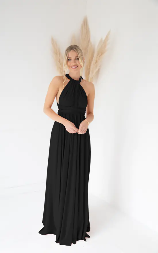 Multiway Bridesmaid Dress Black Kate's Dresses SilkFred