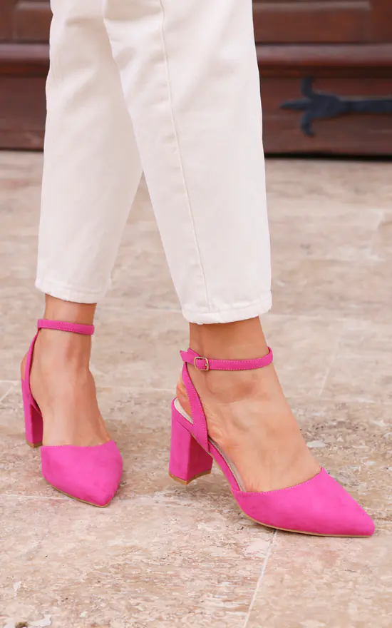 Fit Heels Hot Pink Sandals Wide Fit Bow Wide Fit Hot Pink Heels Fuschia Pink Sandals For Wedding Wide